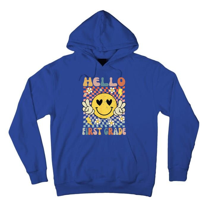 Hello 1st Grade Back To School First Grade Teacher Tall Hoodie