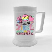 Hello 1st Grade Boy Girl Teacher Back To School 1st Grade Beer Stein