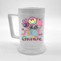 Hello 1st Grade Boy Girl Teacher Back To School 1st Grade Beer Stein