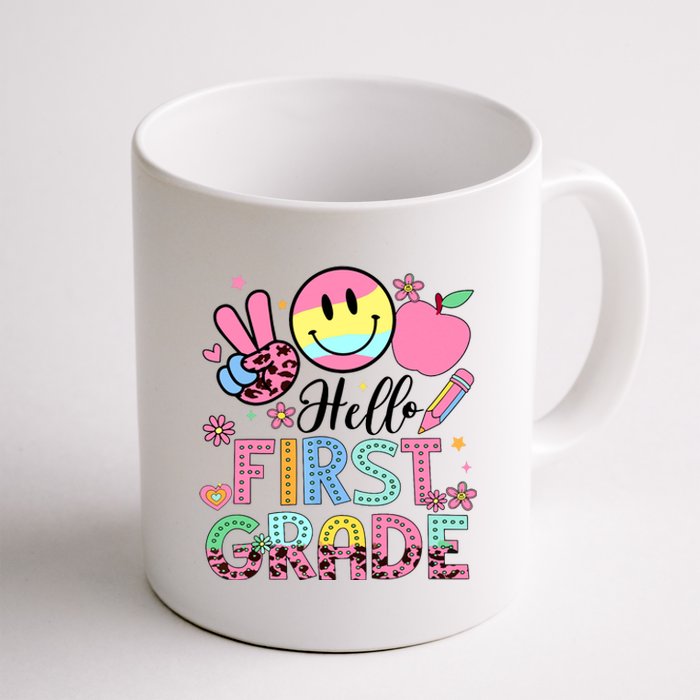 Hello 1st Grade Boy Girl Teacher Back To School 1st Grade Coffee Mug