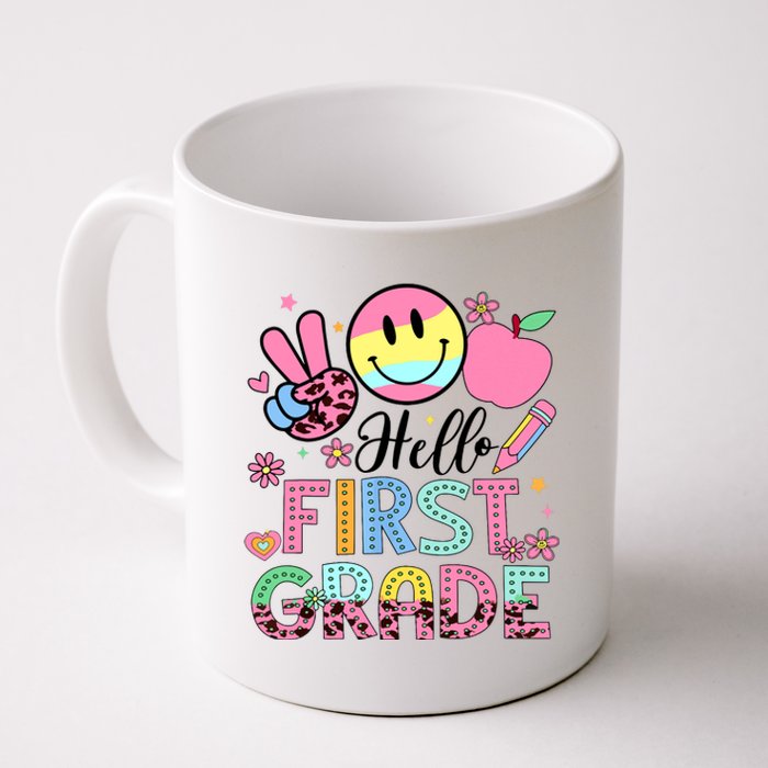 Hello 1st Grade Boy Girl Teacher Back To School 1st Grade Coffee Mug