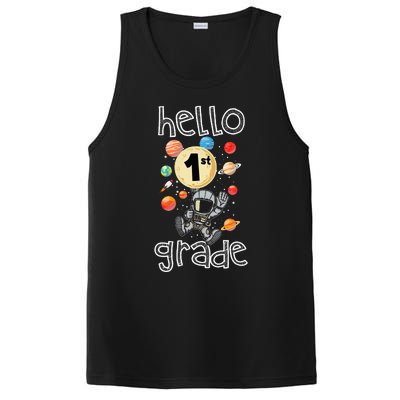 Hello 1st Grade Back To School Space Theme First Grade PosiCharge Competitor Tank