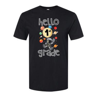 Hello 1st Grade Back To School Space Theme First Grade Softstyle CVC T-Shirt