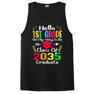 Hello 1st Grade Back To School Class Of 2035 Grow With Me PosiCharge Competitor Tank