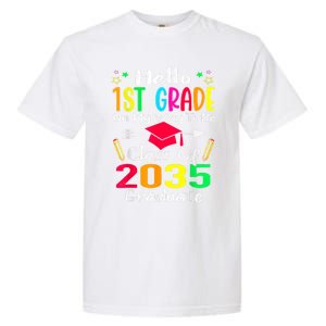 Hello 1st Grade Back To School Class Of 2035 Grow With Me Garment-Dyed Heavyweight T-Shirt