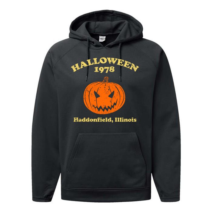 Halloween 1978 Haddonfield Illinois Performance Fleece Hoodie