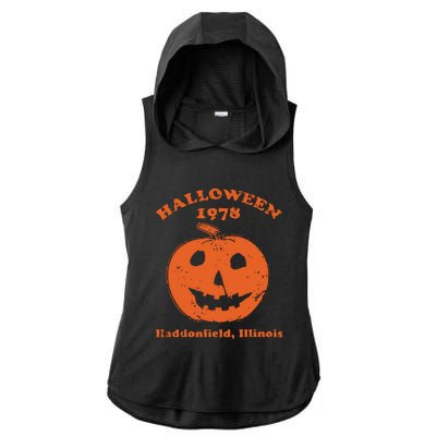 Halloween 1978 Haddonfield Illinois Class Of 1978 Ladies PosiCharge Tri-Blend Wicking Draft Hoodie Tank