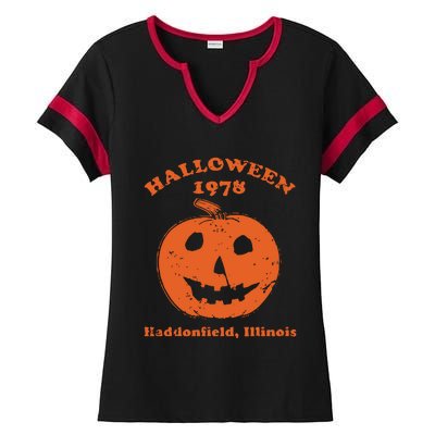 Halloween 1978 Haddonfield Illinois Class Of 1978 Ladies Halftime Notch Neck Tee