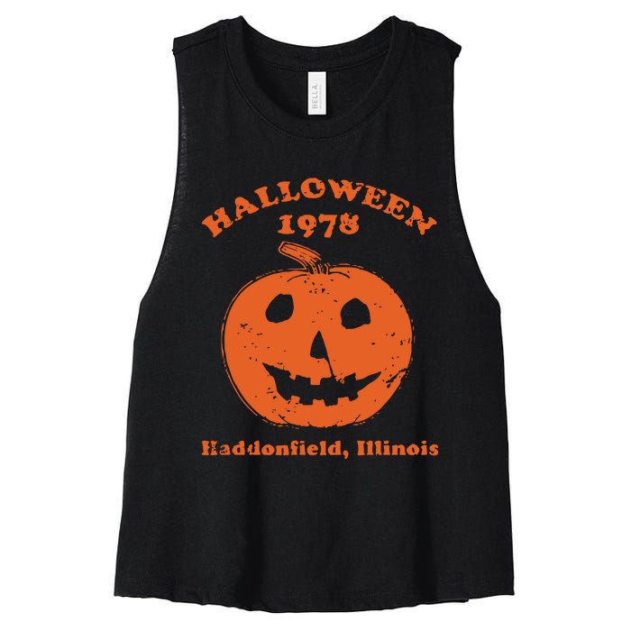 Halloween 1978 Haddonfield Illinois Class Of 1978 Women's Racerback Cropped Tank