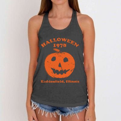 Halloween 1978 Haddonfield Illinois Class Of 1978 Women's Knotted Racerback Tank