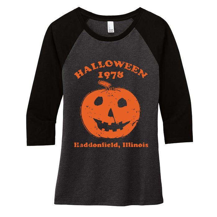 Halloween 1978 Haddonfield Illinois Class Of 1978 Women's Tri-Blend 3/4-Sleeve Raglan Shirt