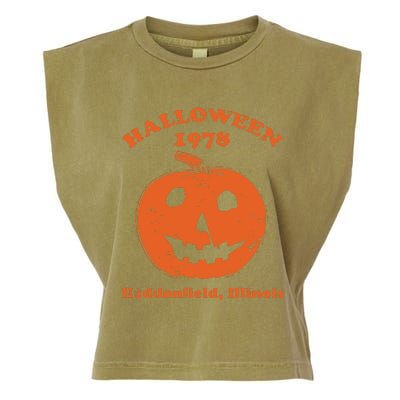 Halloween 1978 Haddonfield Illinois Class Of 1978 Garment-Dyed Women's Muscle Tee