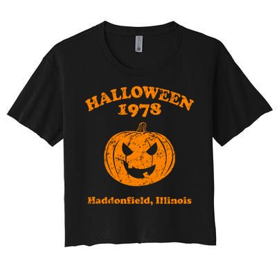 Halloween 1978 Haddonfield Illinois Women's Crop Top Tee