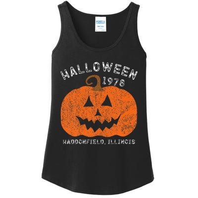 Halloween 1978 Holiday Spooky Scary Pumpkin Haddonfield Ladies Essential Tank