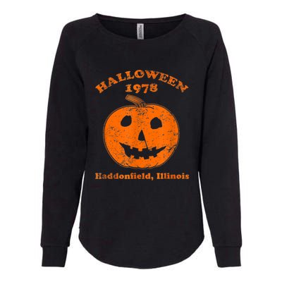 Halloween 1978 Holiday SpookyMyers Pumpkin Haddonfield Womens California Wash Sweatshirt