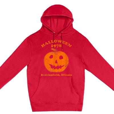 Halloween 1978 Holiday SpookyMyers Pumpkin Haddonfield Premium Pullover Hoodie