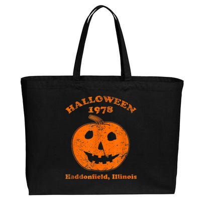 Halloween 1978 Holiday SpookyMyers Pumpkin Haddonfield Cotton Canvas Jumbo Tote