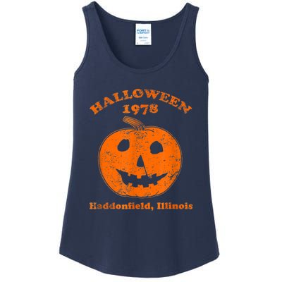 Halloween 1978 Holiday SpookyMyers Pumpkin Haddonfield Ladies Essential Tank