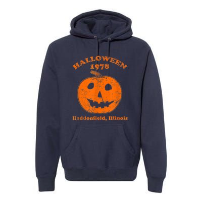 Halloween 1978 Holiday SpookyMyers Pumpkin Haddonfield Premium Hoodie