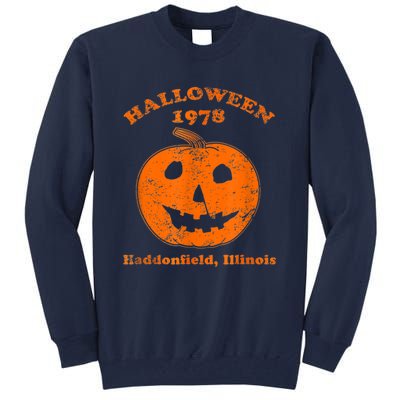 Halloween 1978 Holiday SpookyMyers Pumpkin Haddonfield Tall Sweatshirt