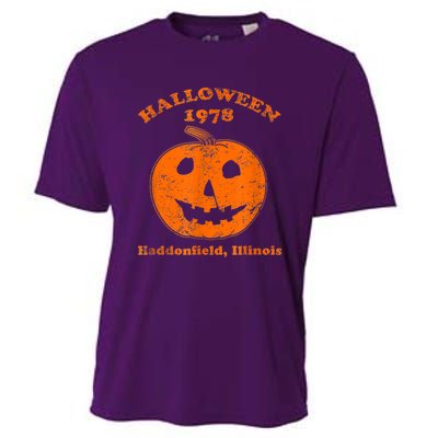 Halloween 1978 Holiday SpookyMyers Pumpkin Haddonfield Cooling Performance Crew T-Shirt