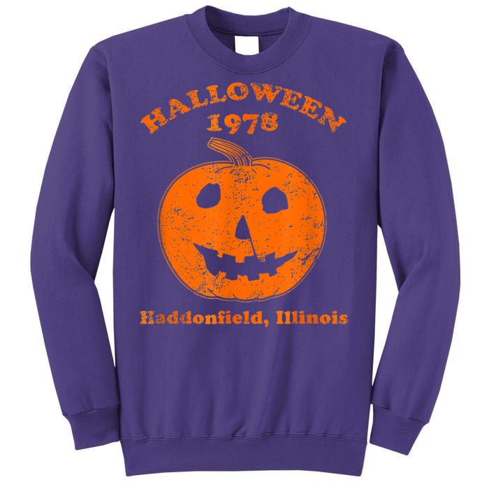 Halloween 1978 Holiday SpookyMyers Pumpkin Haddonfield Sweatshirt