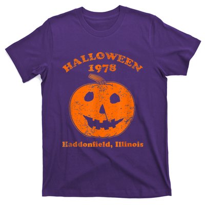 Halloween 1978 Holiday SpookyMyers Pumpkin Haddonfield T-Shirt