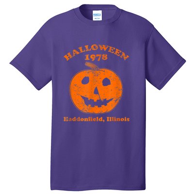 Halloween 1978 Holiday SpookyMyers Pumpkin Haddonfield Tall T-Shirt