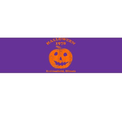 Halloween 1978 Holiday SpookyMyers Pumpkin Haddonfield Bumper Sticker