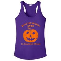 Halloween 1978 Holiday SpookyMyers Pumpkin Haddonfield Ladies PosiCharge Competitor Racerback Tank