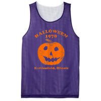 Halloween 1978 Holiday SpookyMyers Pumpkin Haddonfield Mesh Reversible Basketball Jersey Tank