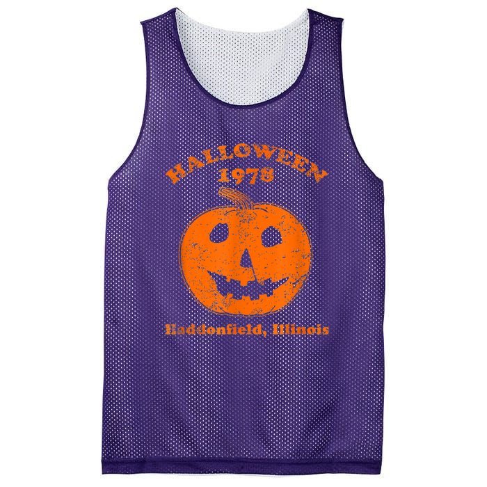 Halloween 1978 Holiday SpookyMyers Pumpkin Haddonfield Mesh Reversible Basketball Jersey Tank