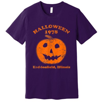 Halloween 1978 Holiday SpookyMyers Pumpkin Haddonfield Premium T-Shirt