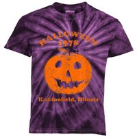 Halloween 1978 Holiday SpookyMyers Pumpkin Haddonfield Kids Tie-Dye T-Shirt