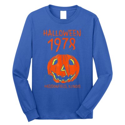 Halloween 1978 Holiday Spooky Gift Myers Pumpkin Haddonfield Long Sleeve Shirt