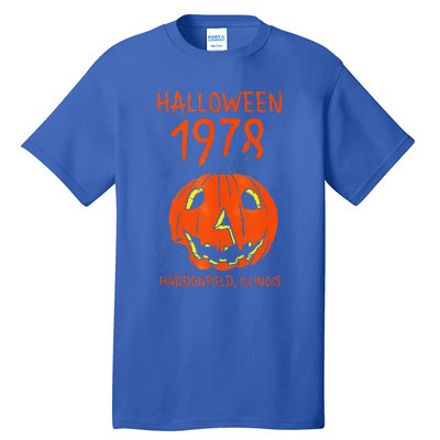 Halloween 1978 Holiday Spooky Gift Myers Pumpkin Haddonfield Tall T-Shirt