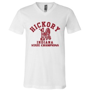 Hickory 1952 Indiana State Champions V-Neck T-Shirt