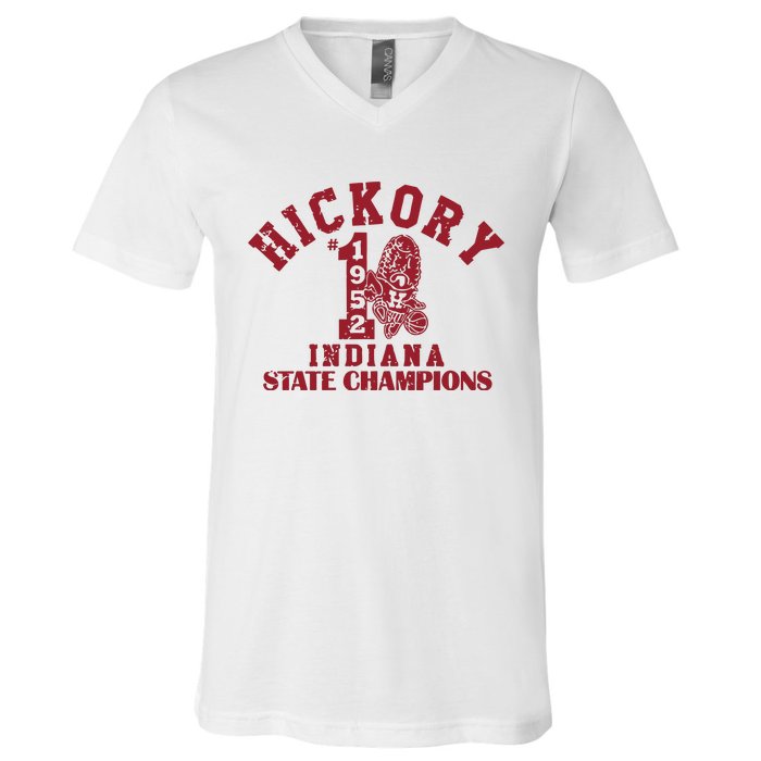 Hickory 1952 Indiana State Champions V-Neck T-Shirt