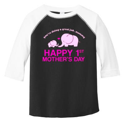 Happy 1st Mothers Day Toddler Fine Jersey T-Shirt