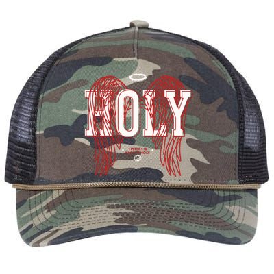 Holy 1 Peter 1 16 Keep It Holy Retro Rope Trucker Hat Cap