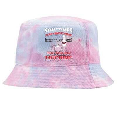 Hear 10 Pin Laughing Funny Bowling Tie-Dyed Bucket Hat