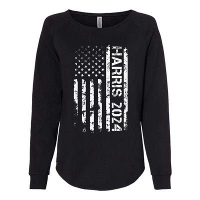 Harris 2024 American Flag Vintage Election President 2024 Womens California Wash Sweatshirt