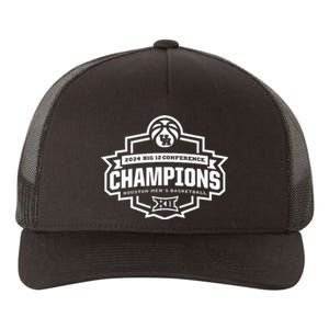 Houston 2024 Big 12 Basketball Conference Champs Yupoong Adult 5-Panel Trucker Hat