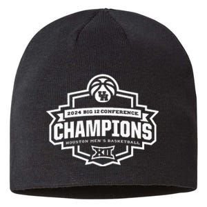 Houston 2024 Big 12 Basketball Conference Champs Sustainable Beanie