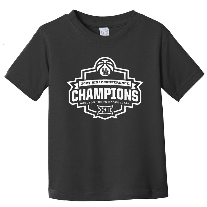 Houston 2024 Big 12 Basketball Conference Champs Toddler T-Shirt