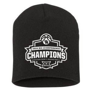 Houston 2024 Big 12 Basketball Conference Champs Short Acrylic Beanie