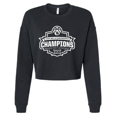 Houston 2024 Big 12 Basketball Conference Champs Cropped Pullover Crew