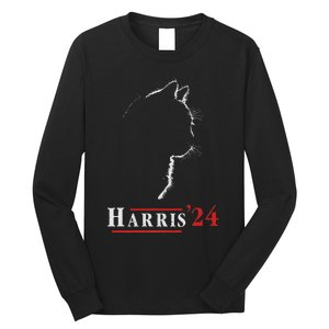 Harris 24 Childless Cat Ladies For Kamala Long Sleeve Shirt