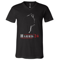 Harris 24 Childless Cat Ladies For Kamala V-Neck T-Shirt