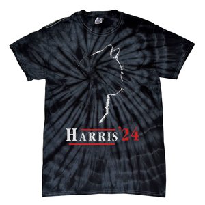 Harris 24 Childless Cat Ladies For Kamala Tie-Dye T-Shirt